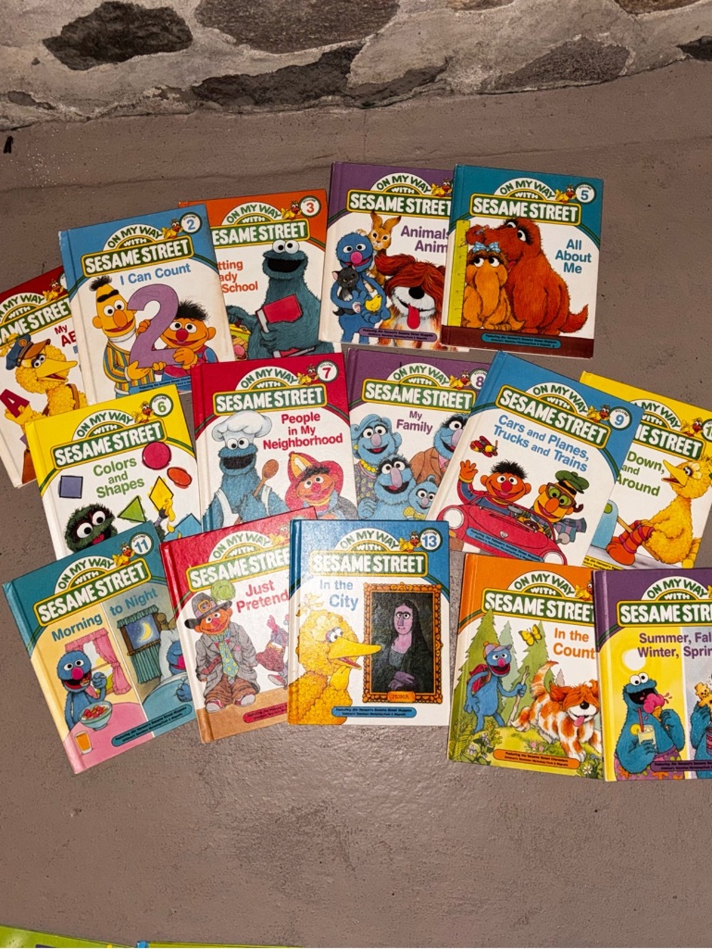 Sesame Street Board Book Lot - Colorful Kids Classics set 1-15